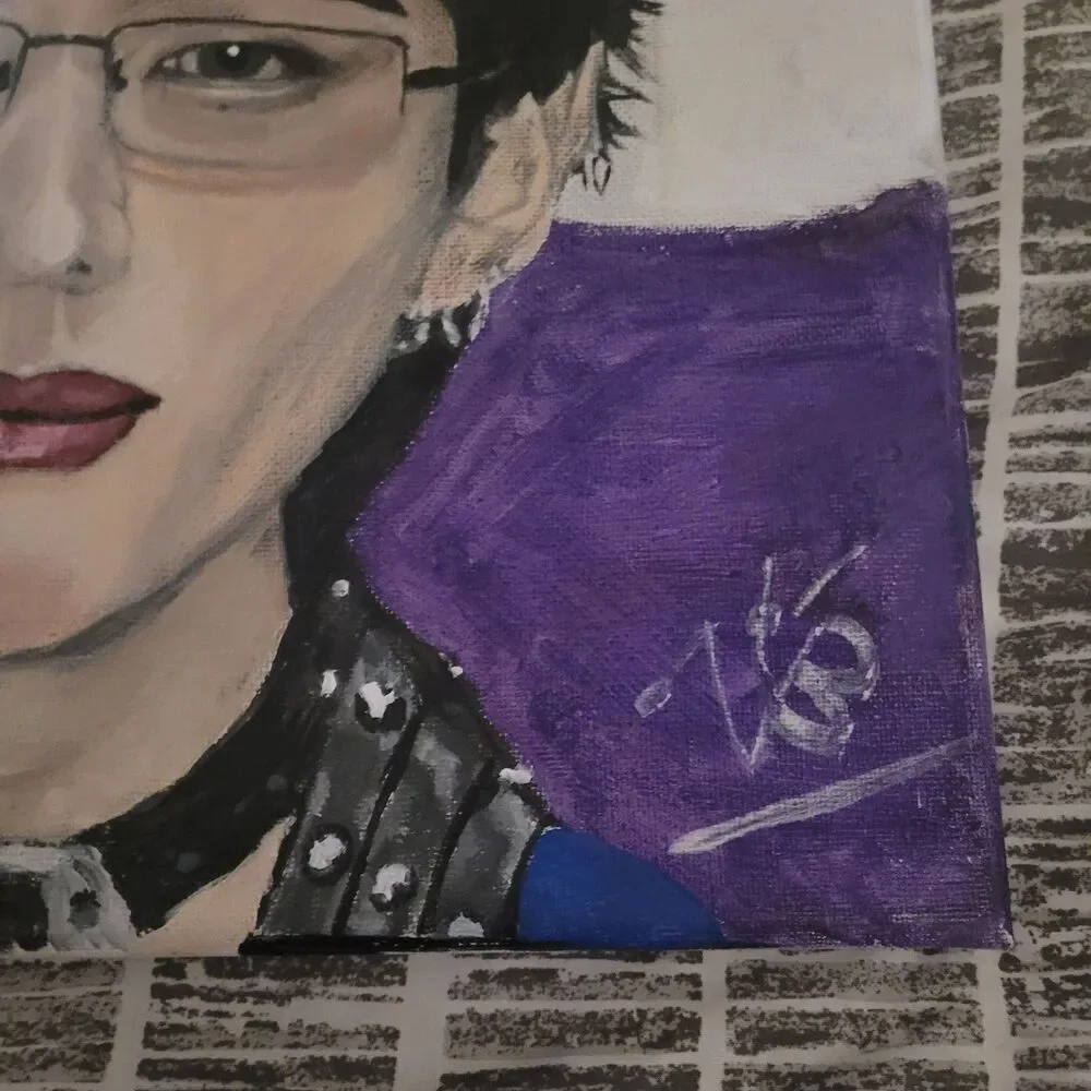 Hyunjin Stray Kids Canvas Handmade Painting 12x12 Decor Wall Kpop